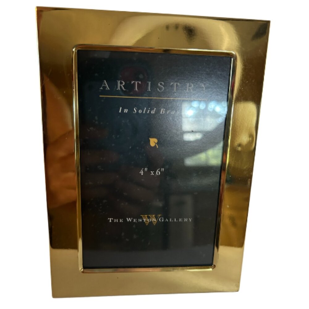 Elegant The Weston Gallery "Artistry” in Solid Brass Picture Frame